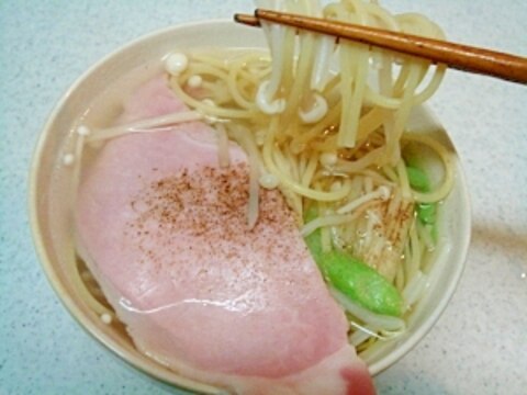 塩ラーメン風パスタ